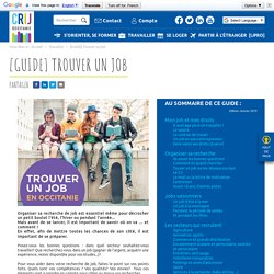 [GUIDE] Trouver un job - Crij Occitanie