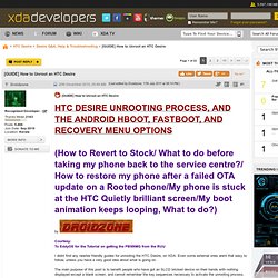 [GUIDE] How to Unroot an HTC Desire