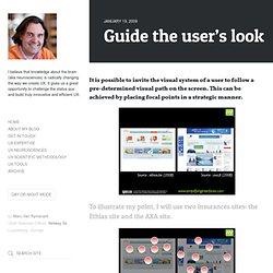 Blog Archive » Guide the user’s look