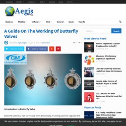 The ultimate guide about working Of Butterfly Valves