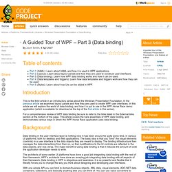 A Guided Tour of WPF – Part 3 (Data binding)