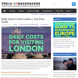 City Price GuideGuide to Budget Backpacking in Europe