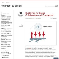 Guidelines for Group Collaboration and Emergence