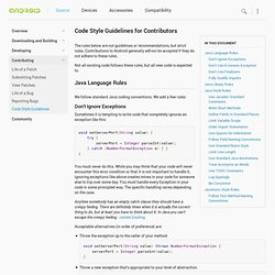 Code Style Guidelines for Contributors