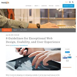 6 Guidelines for Exceptional Website Design and Usability
