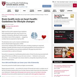 Brain health rests on heart health: Guidelines for lifestyle changes
