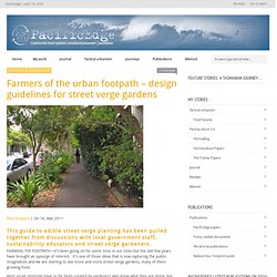 Farmers of the urban footpath – design guidelines for street verge gardens