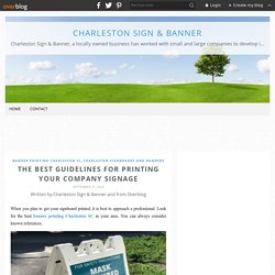 The Best Guidelines for Printing Your Company Signage - Charleston Sign & Banner