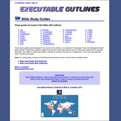 Bible Study Guides (Executable Outlines)