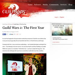 Guild Wars 2: The First Year