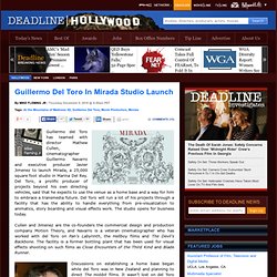 Guillermo Del Toro In Mirada Studio Launch