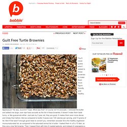 Guilt Free Turtle Brownies