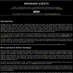 (++) Bondage safety