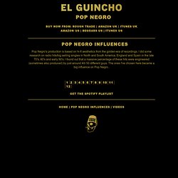 El Guincho - Pop Negro Influences