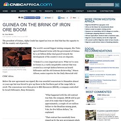 Guinea on the brink of iron ore boom