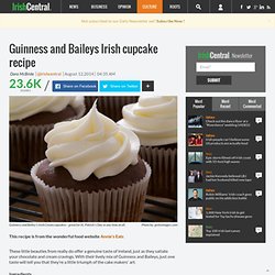 Guinness and Baileys Irish cupcakes
