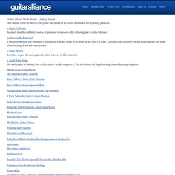 Guitar Alliance Starter Course