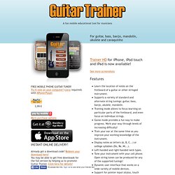 Guitar Trainer for mobile devices