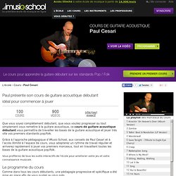 Cours Guitare Acoustique Paul Cesari - Cours Guitare Acoustique