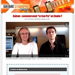 Guitare StudioPro Masterclass