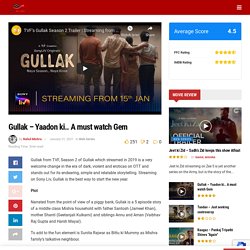 Gullak - Yaadon ki.. A must watch Gem