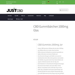 CBD Gummies - 1000mg CBD Glas - CBD Gummibärchen - JustCBD