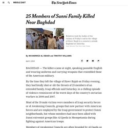 Gunmen in Uniform Kill 25 Family Members in Iraq