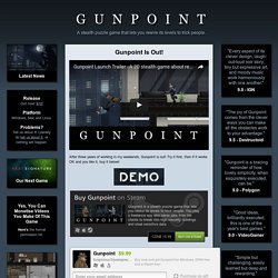 Gunpoint is out! A stealth game about rewiring things and punching people.