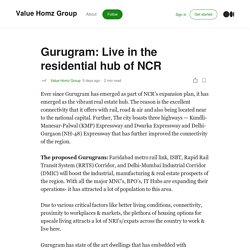 Gurugram: Live in the Residential hub of NCR