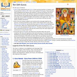 Ten Sikh Gurus