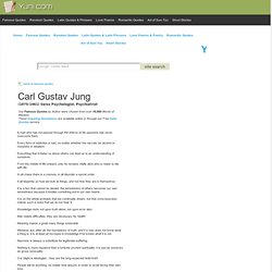 Carl Gustav Jung Quotes and Quotations, Famous Quotes by Authors