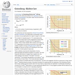 Gutenberg–Richter law