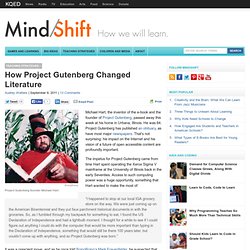 How Project Gutenberg Changed Literature