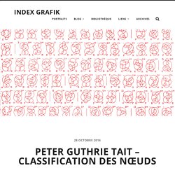 Peter Guthrie Tait – Classification des nœuds