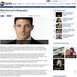 Matt Gutman Biography: ABC News Correspondent