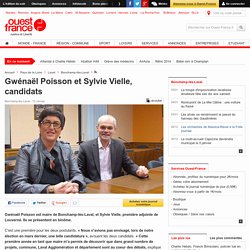 Gwénaël Poisson et Sylvie Vielle, candidats