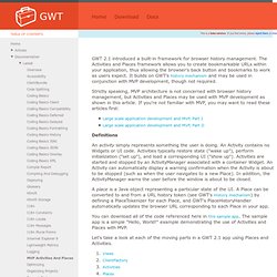 GWT Development with Activities and Places - Google Web Toolkit