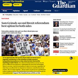 Sam Gyimah: second Brexit referendum best option for both sides