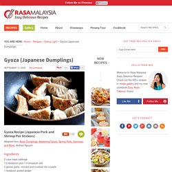 Japanese Gyoza Recipe