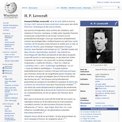 H. P. Lovecraft