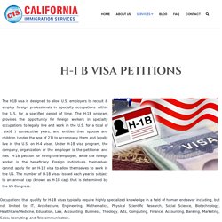 H-1 B Visa Petitions in California