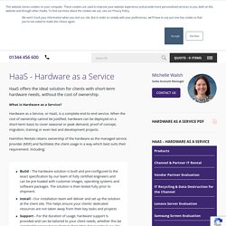 Benefits Of Hardware As A Service, Click Here