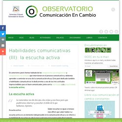 Habilidades comunicativas: la escucha activa