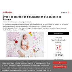 Étude de marché de l'habillement des enfants en France - blog Etudes-et-analyses.com