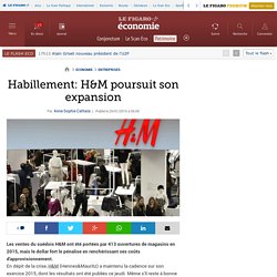 Habillement: H&M poursuit son expansion