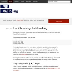 Habit breaking, habit making