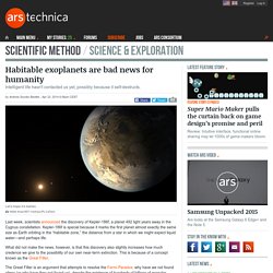 Habitable exoplanets are bad news for humanity