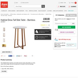 Buy Habitat Drew Tall Side Table - Bamboo at Argos.co.uk - Your Online Shop for Occasional and coffee tables.