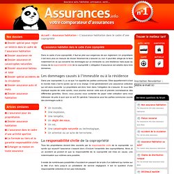 Copropriété - assurance habitation (Assu.info)