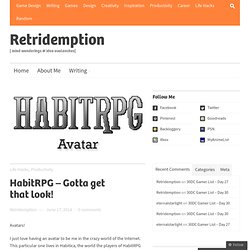 HabitRPG – Gotta get that look!